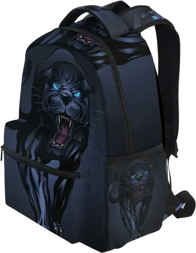 Miniatura 3 de Roaring Panther Mochila escolar Mochila de viaje para niños estudiantes, Patrón 1, Mochilas Daypack
