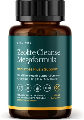 Miniatura 9 de Limpieza, desintoxicación y reparación del hígado - Suplemento de desintoxicación de zeolita para la salud intestinal, cognición y energía natural