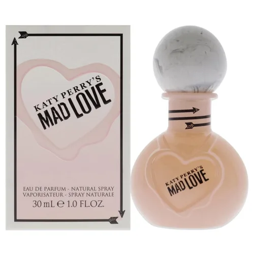 Katy Perry Mad Love, Eau de Parfum, 1 onza líquida, fragancia para mujer de Katy Perry con aromas florales, afrutados y femeninos mezclados con