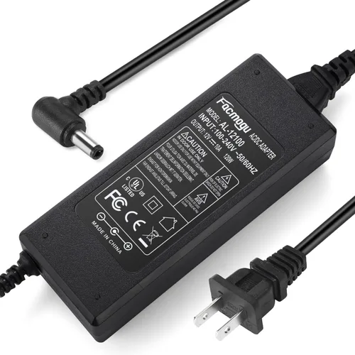 Miniatura 10 de Facmogu Adaptador de Corriente DC 12V 3A, 100-240V AC a DC 12V 3A 36W Suministro de Energía con Conector de Barril 5.5x2.5mm & 5.5x2.1mm, Adaptador