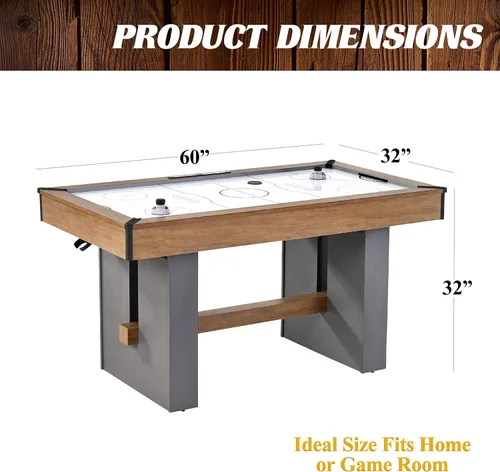 Miniatura 2 de Mesa de aerohockey Barrington Billiards con accesorios, perfecta para salas de juegos familiares with Accessories