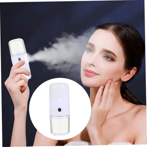 Miniatura 5 de 1 unidad USB recargable nanómetro humidificador facial portátil de mano pulverizador dispositivo de humedad para mujeres y niñas para viajes