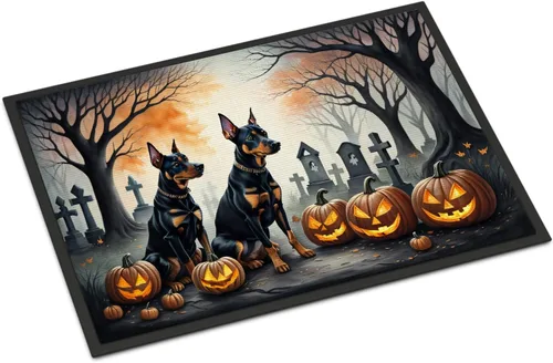 Miniatura 21 de Caroline's Treasures DAC2011MAT - Felpudo de Halloween espeluznante con diseño de Beagle, de 18 x 27 pulgadas, para interiores y exteriores