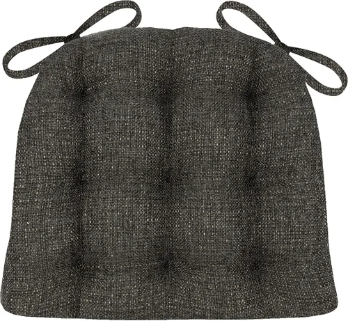 Miniatura 13 de Barnett Home Decor Cojines para silla de comedor Brisbane plateado gris con lazos - Tamaño mediano 16.5 x 18 Almohadilla para silla - Relleno