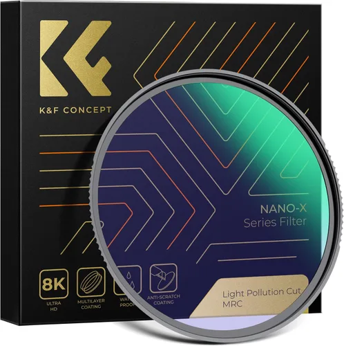 Miniatura 8 de K&F CONCEPT Filtro de Noche Clara Natural de 49 mm 28 Recubrimientos de Capas Múltiples Filtro de Reducción de Contaminación Lumínica para Tomas
