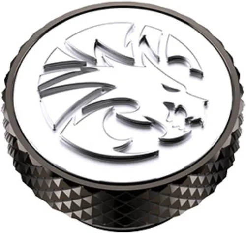 Miniatura 3 de Bykski G 1/4in. Tapón de parada con logotipo de dragón moleteado (B-PD5-DG) - Plata plateado