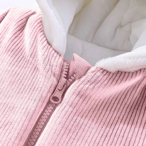 Miniatura 5 de Mameluco unisex con capucha para bebé recién nacido, diseño de panda de dibujos animados, para invierno, Navidad, cálido, con capucha