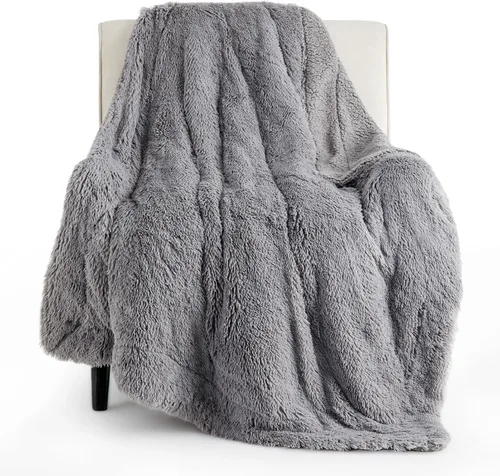 Miniatura 37 de Bedsure GentleSoft Manta de Tiro de Piel Sintética Esponjosa y Suave para Sofá, Forro Polar Sherpa Suave Regalos Acogedores para Mujeres, Manta