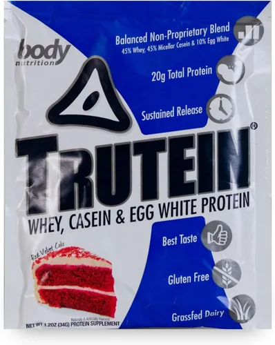 Miniatura 36 de Body Nutrition Trutein Polvo de Proteína Alto: 45% Suero, 45% Caseína, 10% Clara de Huevo, Sin Gluten, Bajo en Sodio, Polvo de Proteína de Suero