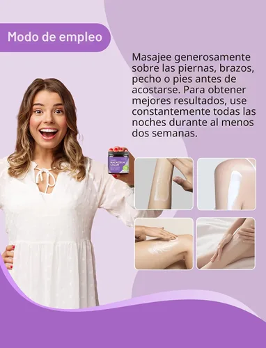 Miniatura 5 de stilip Crema Tópica Natural de Magnesio para el Sueño, Loción Nocturna de Magnesio para el Dolor y Calambres en las Piernas, Relajación Muscular