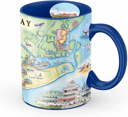 Miniatura 38 de Xplorer Maps Boston Map Taza de cerámica (16 onzas) – Taza de café sin BPA para bebidas calientes y frías – perfecta para oficina, hogar o regalo