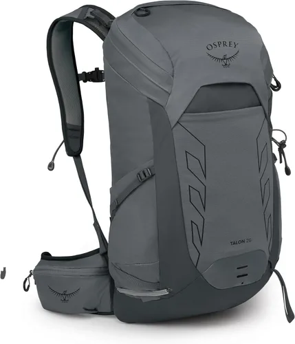Miniatura 24 de Osprey Talon 26L Mochila de senderismo ligera para hombre - Mochila de día para viajes y campamento, negro/gris carbón