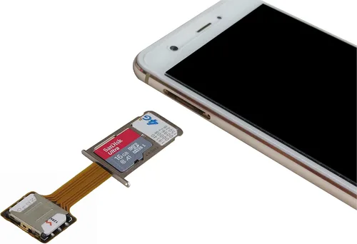 Miniatura 7 de Adaptador Dual SIM Nano SD (2 piezas) para Samsung Huawei Xiaomi Lenovo, extensor ultra delgado de oro SIM para teléfono inteligente Android
