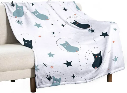 Miniatura 23 de Manta suave de piel sintética de búho, manta de regazo de franela de bosque Trippy para sofá, sofá o cama, manta de felpa mullida y esponjosa