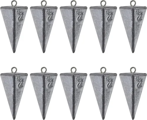 Miniatura 9 de Pyramid Sinkers Pesas de pesca de agua salada, peso de pesca para bagre, equipo de pesca de surf con caja de 1 oz, 2 onzas, 3 onzas, 4 onzas, 5