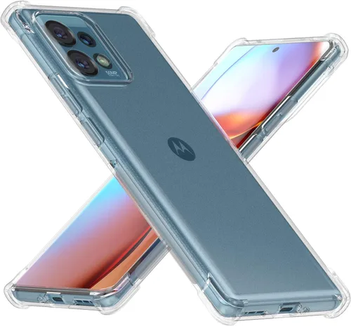 Miniatura 8 de Cresee Funda para Motorola Edge Plus 2022/Edge Plus 5G UW 2022, funda transparente con parachoques de esquina reforzado, ajuste delgado, funda
