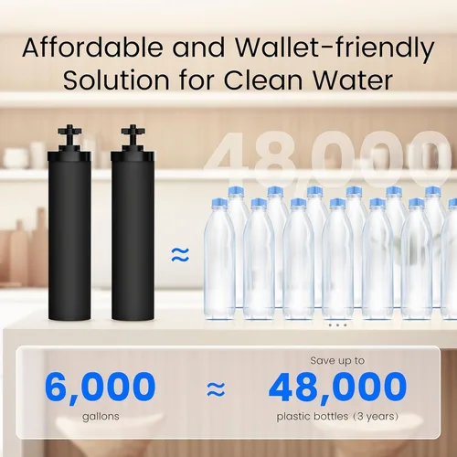 Miniatura 7 de Waterdrop Sistema de filtración de agua TK15-A, filtros de carbono negro certificados NSF/ANSI 42 y 372, reduce el plomo y hasta un 98% de cloro
