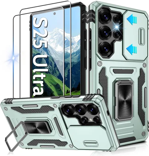 Miniatura 73 de Gritup para Samsung Galaxy S22 Funda con protectores de pantalla HD de 2 paquetes y cubierta deslizante para la cámara, protección contra caídas