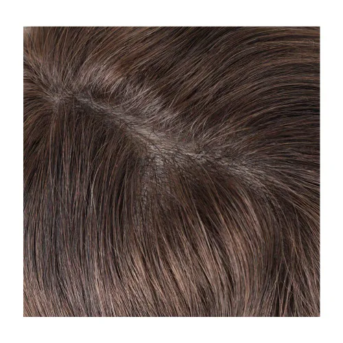 Miniatura 4 de Lordhair Toupee para hombre, encaje francés frontal, línea capilar natural, sistemas de piezas de cabello de 0.003 in, piel en V, 8 x 10 pulgadas