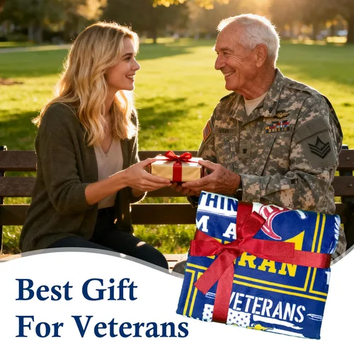 Miniatura 7 de Manta de Regalos para Veteranos para Hombres, Regalos de Veteranos de Vietnam, Regalos para Veteranos del Ejército/Fuerza Aérea/Marina para Hombres