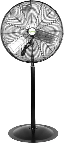 Miniatura 14 de hykolity Ventilador oscilante de pedestal de alta velocidad de 18 pulgadas con 3 velocidades, ventilador de metal resistente de 3850 CFM con aspas