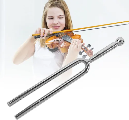 Miniatura 3 de Tyenaza Tenedor de afinación de 440 Hz, estándar A 440 Hz, diapasones de afinación Instrumentos musicales, dispositivo de afinación de guitarra