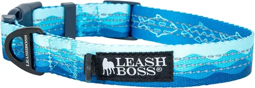 Miniatura 12 de Leash Boss Collar reflectante ajustable para perro, hebilla de liberación rápida y ribetes e hilos reflectantes para perros pequeños, medianos