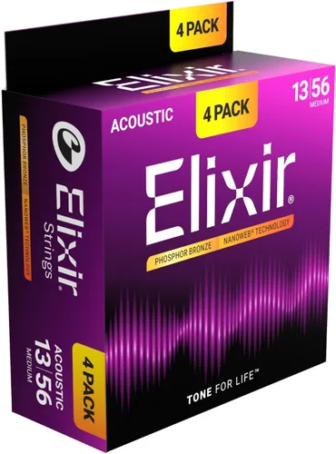 Miniatura 17 de Elixir, cuerdas de bronce para guitarra acústica 80/20 con recubrimiento Polyweb, extralivianas (.010-.047)