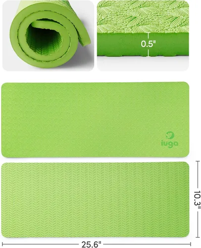 Miniatura 4 de IUGA Almohadillas de Rodilla para Yoga Cojín Alfombrilla de Rodilla Antideslizante para Codos Dolor de Muñeca en Planchas de Yoga Ejercicios