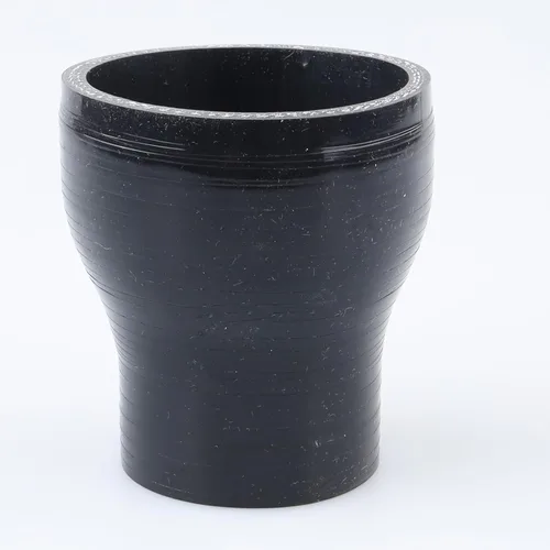 Miniatura 60 de AC PERFORMANCE ID de 1-1/8" a 1" (44mm a 25mm) Manguera de silicona recta reductora de 3 capas reforzada, negra, de 3" de longitud