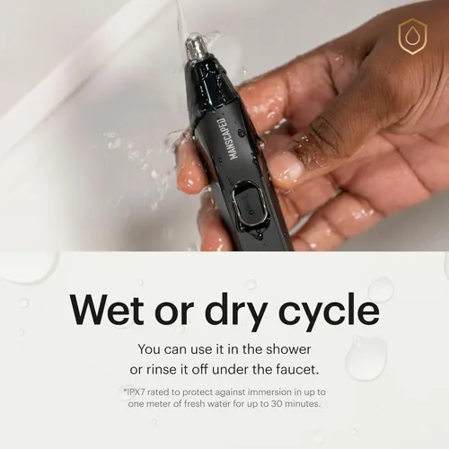 Miniatura 3 de MANSCAPED® The Weed Whacker® 2.0 Cortadora eléctrica de vello nasal y de orejas – Herramienta de precisión de 7,000 RPM con batería recargable, uso