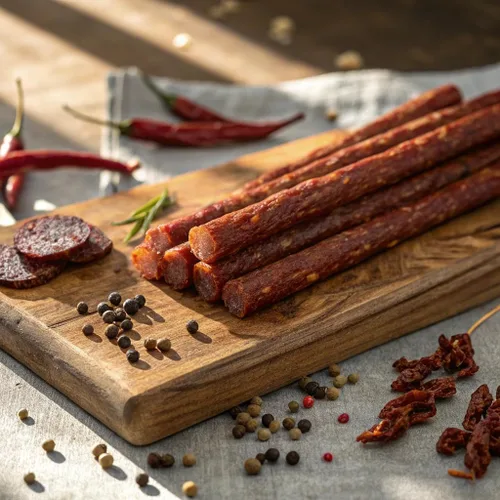 Miniatura 5 de Jack Link's WILD Hot Spicy Jerky Sticks – Snacks proteicos listos para comer – 0.18 oz de proteína por porción – (paquete de 20) aperitivos de carne