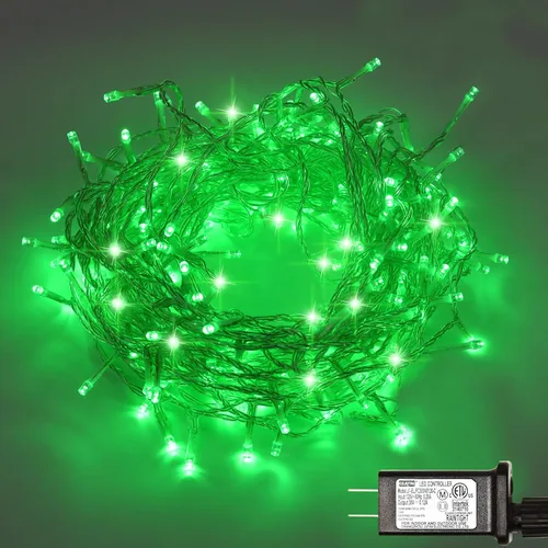 Miniatura 14 de Cadena de luces rosa para exteriores, decoraciones de San Valentín, 8 modos de luces de hadas de Navidad, enchufe para árbol del dormitorio