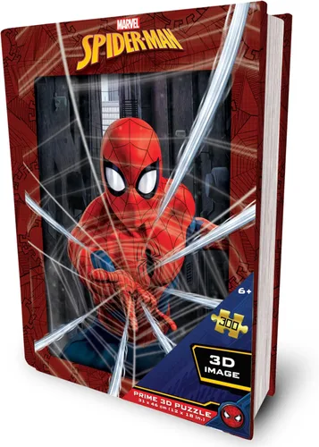 Miniatura 15 de Prime 3D Marvel Spider-Man - Rompecabezas de doble cara de 500 piezas lenticular 3D/2D para adultos y niños, actividad de profundidad de movimiento