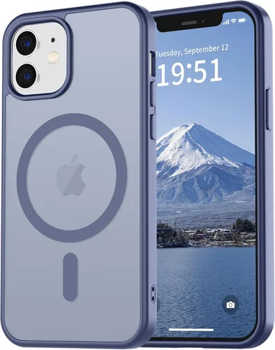 Miniatura 112 de vnnink para iPhone 12 y iPhone 12 Pro, funda de teléfono celular translúcida con protección contra caídas de grado militar, mate magnética
