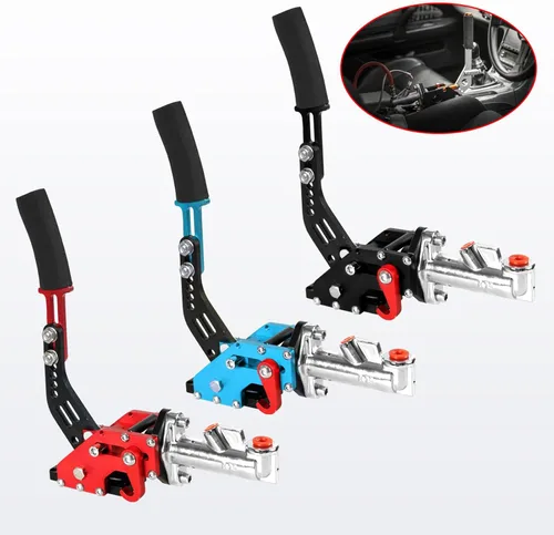 Miniatura 7 de Universal Racing Freno de mano hidráulico Drift E-Brake Manija de estacionamiento Freno de emergencia Palanca de engranajes Negro