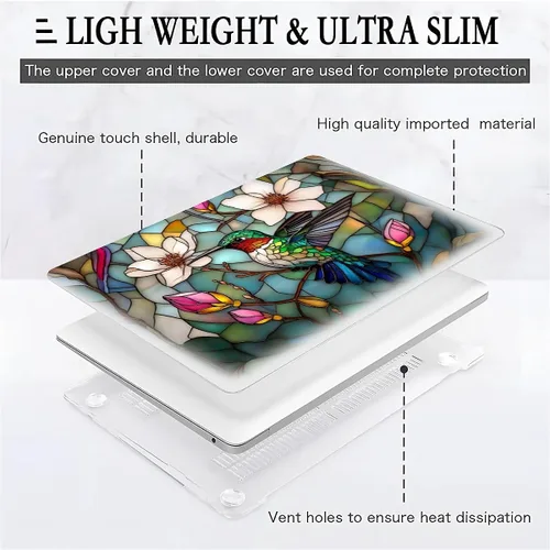 Miniatura 6 de Funda para computadora MacBook Pro de 13 pulgadas, modelo A1425/A1502, modelo A1425/A1502, diseño de primera calidad, funda rígida para laptop 3D