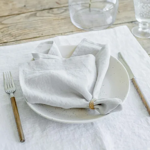 Miniatura 9 de MagicLinen Servilletas de 100 % lino, servilletas de tela de cocina reutilizables para uso diario, juego de 4 servilletas ecológicas para mesa