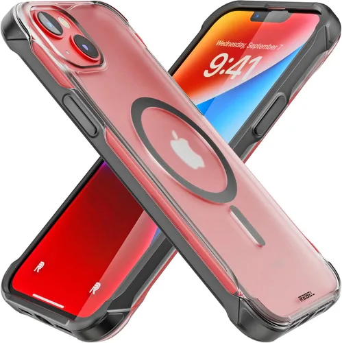 Miniatura 40 de Phone REBEL - Funda transparente para iPhone 14 Plus [Serie esmerilada Gen-4], textura mate translúcida, no se pone amarilla, protectores a prueba