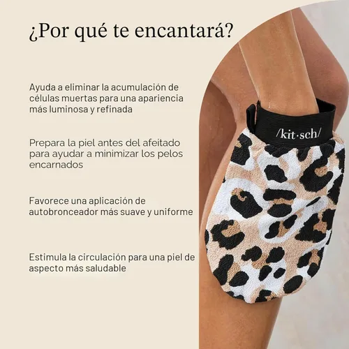 Miniatura 6 de Kitsch 1 guante exfoliante coreano y exfoliante profundo para ducha, baño, guante exfoliante corporal, removedor de piel muerta, cuidado de la piel