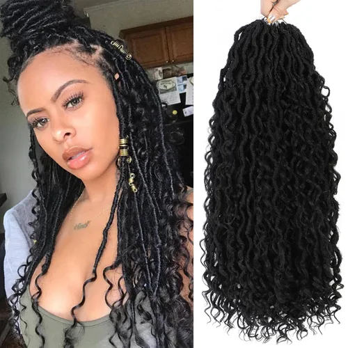 Miniatura 11 de Fulcrum Goddess Locs Cabello de Ganchillo de 10 Pulgadas, 8 Paquetes Nuevo Locs Sintéticos de Ganchillo para Mujeres Negras, Locs de Ganchillo