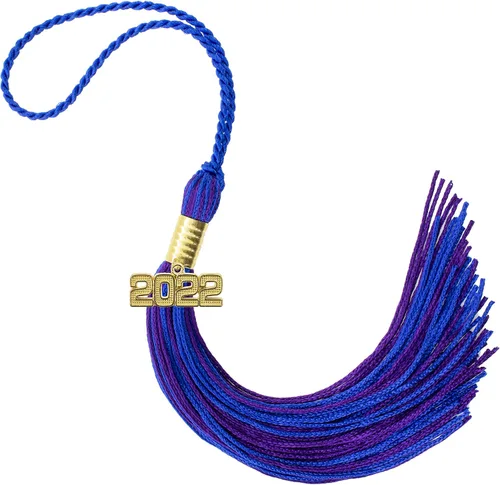 Miniatura 396 de Borla de graduación Aqua 2022, todos los colores escolares disponibles, fabricada en Estados Unidos