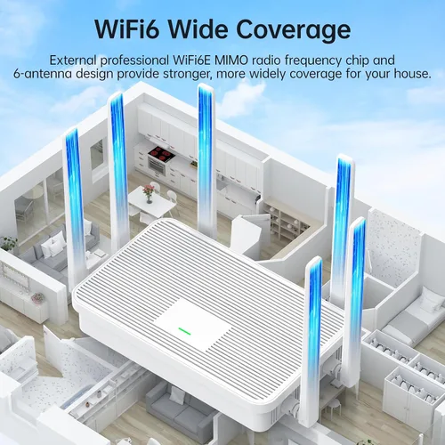 Miniatura 4 de UeeVii Kit de enrutador de puente inalámbrico de doble banda Puente WiFi de 2.4G 5.8G Puente inalámbrico punto a punto de 5 KM Extensor Starlink