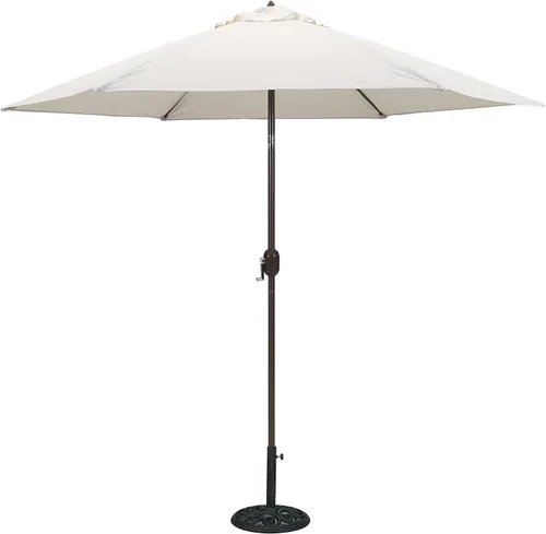 Miniatura 6 de Paraguas de mercado Tropishade 9 ft Bronce de aluminio con cover Beige de poliéster, Beige