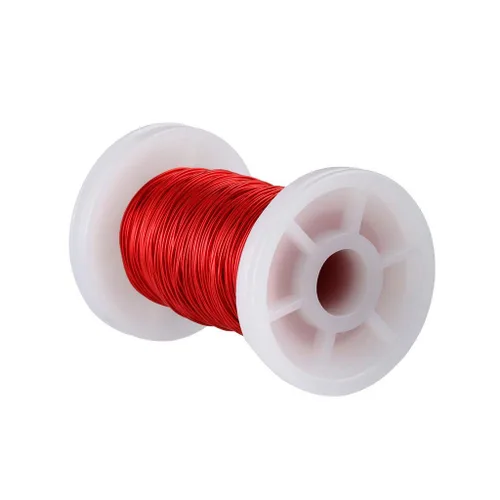 Miniatura 15 de BNTECHGO - Alambre magnético de 26 AWG, cable de cobre esmaltado para bobinado, 4 onzas, 0.0157 pulgadas de diámetro, 1 bobina de color rojo, Rojo 4