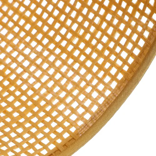 Miniatura 8 de DOITOOL 2 piezas de pantalla de lámpara de ratán de repuesto E27/E14, cubierta de luz cilíndrica tejida natural, cubierta de lámpara de mesa