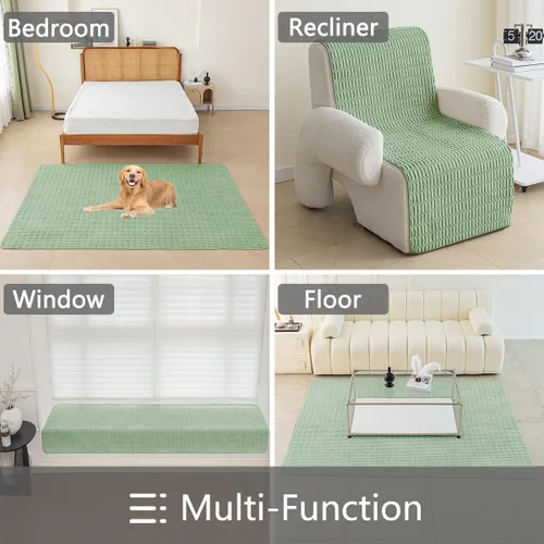 Miniatura 33 de Muamar Funda para Cama de Perro Protector de Sofá, Fundas de Sofá Antideslizantes Impermeables para Sala de Estar Fundas de Sofá, Tapete de Sofá