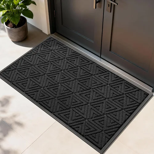Miniatura 63 de Yimobra Alfombra para Puerta Delantera Exterior Entrada 29.5x17, Impermeable Resistente Alfombras Exteriores para Puerta Delantera, Alfombra