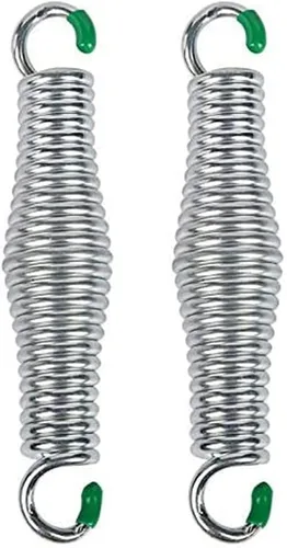 2 muelles para silla tipo hamaca, resortes oscilantes prémium para porche con capacidad para hasta 1300 libras, resortes cromados resistentes para