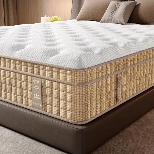 Miniatura 4 de BedStory Colchón de tamaño King, colchones híbridos firmes de 12 pulgadas en una caja con gel refrescante y resortes ensacables para aliviar